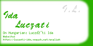 ida luczati business card